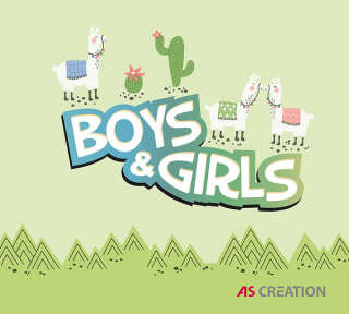Tapetenkollektion «Boys and Girls 6» von «A.S. Création»: Tapeten-Artikel 122; Raumbilder 121