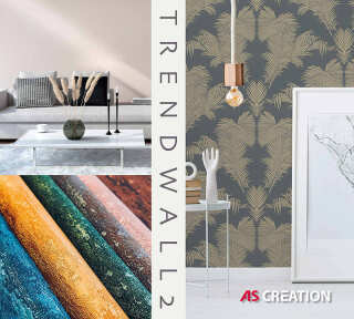 Wallpaper Collection «Trendwall 2» by «A.S. Création»: Wallpaper Item 68; Interior Views 68