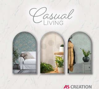 Обои «Casual Living» марки «A.S. Création»: обоев 93; интерьеров 93