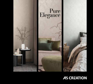 Обои «Pure Elegance» марки «A.S. Création»: обоев 72; интерьеров 44
