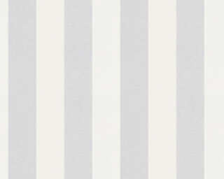 A.S. Création papier peint intissé «Rayures, blanc, à peindre» 247612