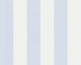 A.S. Création papier peint intissé «Rayures, blanc, bleu» 314024