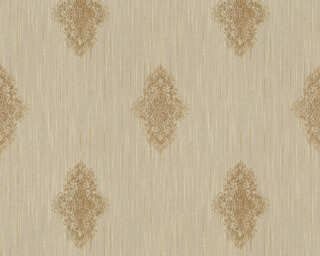Architects Paper non-woven wallpaper «Uni, Beige, Gold, Metallic» 319463