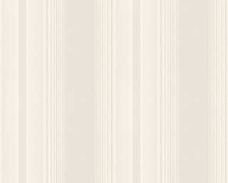 A.S. Création papier peint intissé «Rayures, beige, crème, métallique» 330852