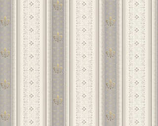 A.S. Création non-woven wallpaper «Stripes, Cream, Grey» 335425