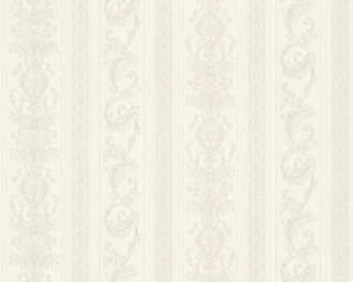 Livingwalls papier peint intissé «Rayures, crème, gris» 335471