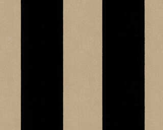 Architects Paper papier peint intissé «Rayures, métallique, noir» 335814