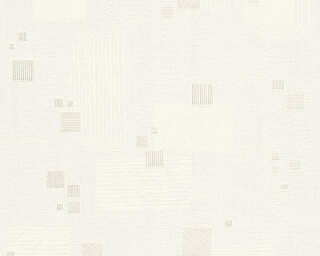 A.S. Création papier peint intissé «blanc, métallique» 339212