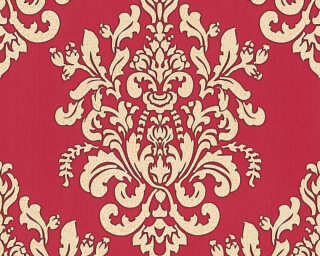 A.S. Création papier peint intissé «Baroque, beige, métallique, rouge» 341435