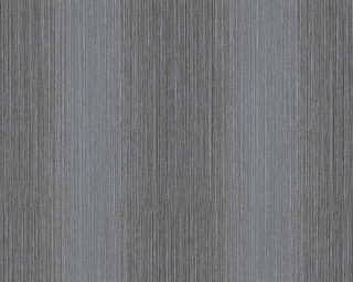 A.S. Création textured wallpaper «Uni, Black, Grey, Metallic, Silver» 348614