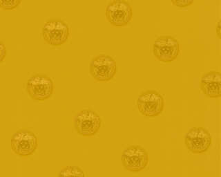 Versace Home non-woven wallpaper «Fabric, Gold, Metallic, Yellow» 348624