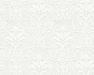 A.S. Création non-woven wallpaper «Baroque, Paintable, White» 354761