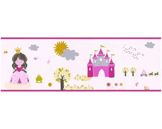 A.S. Création Border «Child motif, Colourful, Pink» 358531