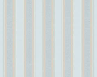 A.S. Création non-woven wallpaper «Stripes, Beige, Brown, Green» 361672