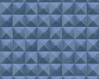 Lutèce non-woven wallpaper «Tile, 3D, Blue» 362753