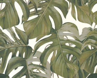 MICHALSKY LIVING papier peint intissé «Jungle, blanc, gris, vert» 365192