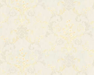 A.S. Création papier peint intissé «Baroque, Floral, beige, crème, métallique» 366602