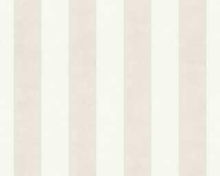 A.S. Création non-woven wallpaper «Stripes, Gold, Metallic, White» 366982