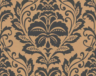 A.S. Création non-woven wallpaper «Baroque, Black, Bronze, Brown, Orange» 369104