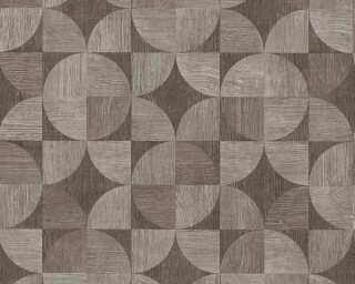 Livingwalls non-woven wallpaper «Wood, Black, Brown, Grey» 369132