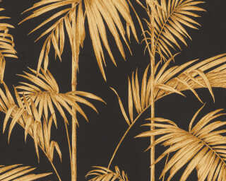Livingwalls non-woven wallpaper «Jungle, Black, Brown, Gold, Metallic» 369195
