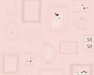 A.S. Création non-woven wallpaper «Child motif, Pink, Red, White» 369912