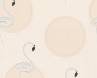 A.S. Création papier peint intissé «motif enfant, beige, blanc, crème, gris» 369982