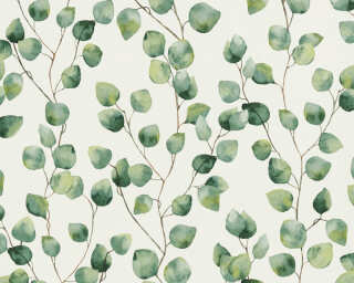 A.S. Création non-woven wallpaper «Floral, Green, White» 370441