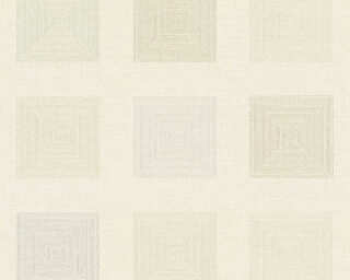 A.S. Création papier peint intissé «Graphique, Floral, argent, crème, doré, métallique» 371723