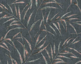 A.S. Création non-woven wallpaper «Floral, Black, Green, Pink» 373355