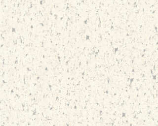 A.S. Création non-woven wallpaper «Cottage, Floral, Metallic, Silver, White» 373892