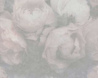 Livingwalls Vliestapete «Blumen, Grau, Rosa, Weiß» 373923
