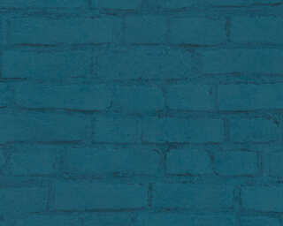 A.S. Création papier peint intissé «Pierre, bleu, noir, turquoise, vert» 374144