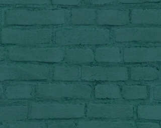 A.S. Création non-woven wallpaper «Stone, Black, Green» 374145
