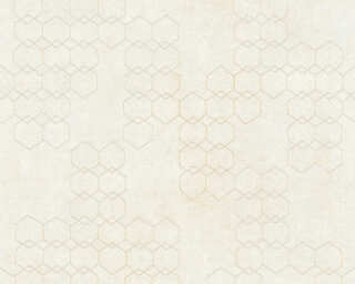 Livingwalls papier peint intissé «Graphique, blanc, crème, gris» 374241