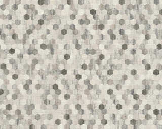 A.S. Création non-woven wallpaper «Wood, Beige, Black, Cream, Grey» 374633
