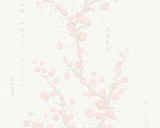 A.S. Création non-woven wallpaper «Floral, Grey, Pink, White» 374691