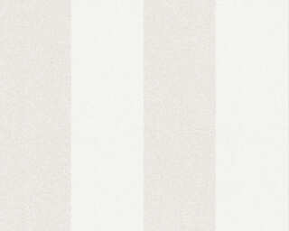 A.S. Création Vliestapete «Streifen, Floral, Beige, Creme, Weiß» 375541