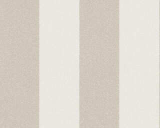 A.S. Création papier peint intissé «Rayures, Floral, beige, crème» 375543