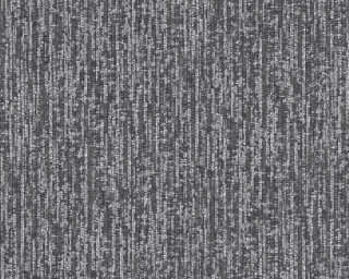 Architects Paper non-woven wallpaper «Uni, Black, Grey, Metallic, Silver» 375607