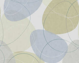 Dekens non-woven wallpaper «Graphics, Blue, Green, Grey» 376053