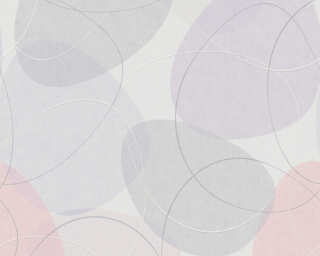Dekens non-woven wallpaper «Graphics, Grey, Pink, Purple» 376054