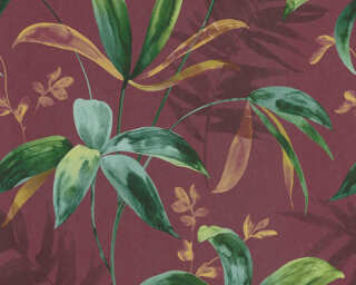 Architects Paper non-woven wallpaper «Floral, Beige, Green, Red» 377043