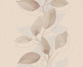 A.S. Création papier peint intissé «Floral, beige, crème, marron» 378152