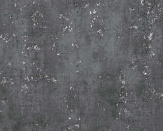 Livingwalls non-woven wallpaper «Uni, Black, Grey, Metallic» 378404