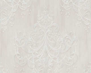 Livingwalls non-woven wallpaper «Baroque, Cream, Grey, White» 380962