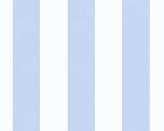 Livingwalls non-woven wallpaper «Stripes, Blue, White» 381485