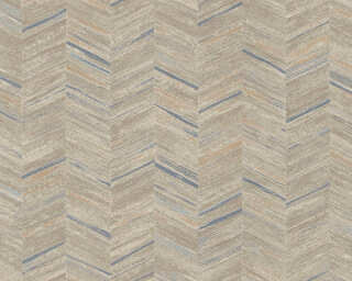 A.S. Création non-woven wallpaper «Graphics, Beige, Blue, Grey, Taupe» 383095