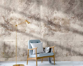 Livingwalls non-woven wallpaper «Concrete, Beige, Cream» 383391