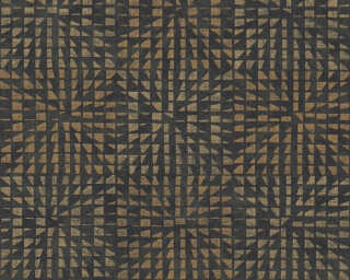 A.S. Création non-woven wallpaper «Graphics, Black, Copper, Gold, Metallic» 383522